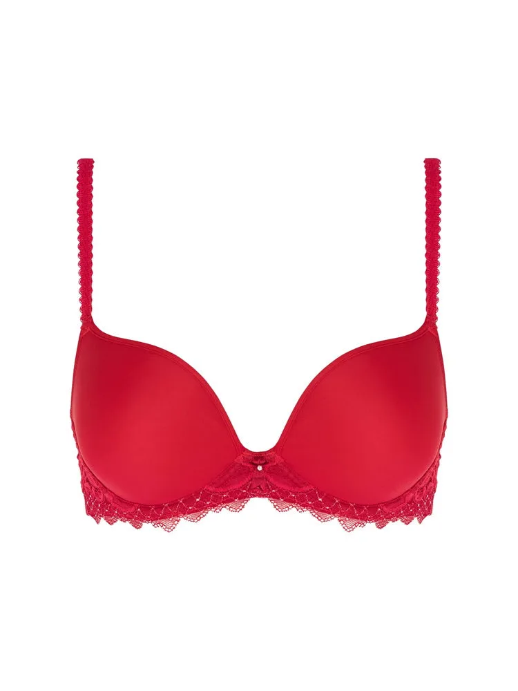 Lace Essentiel Contour Bra - Chilli