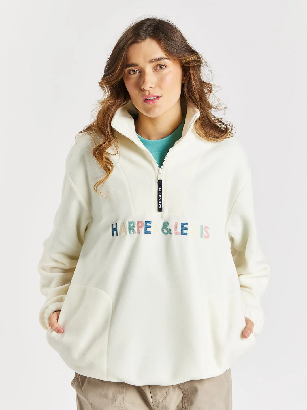 Lily 1/4 Zip Fleece Cream