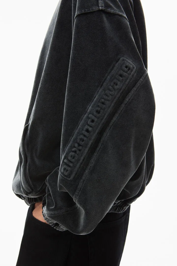 Logo Track Jacket In Velour