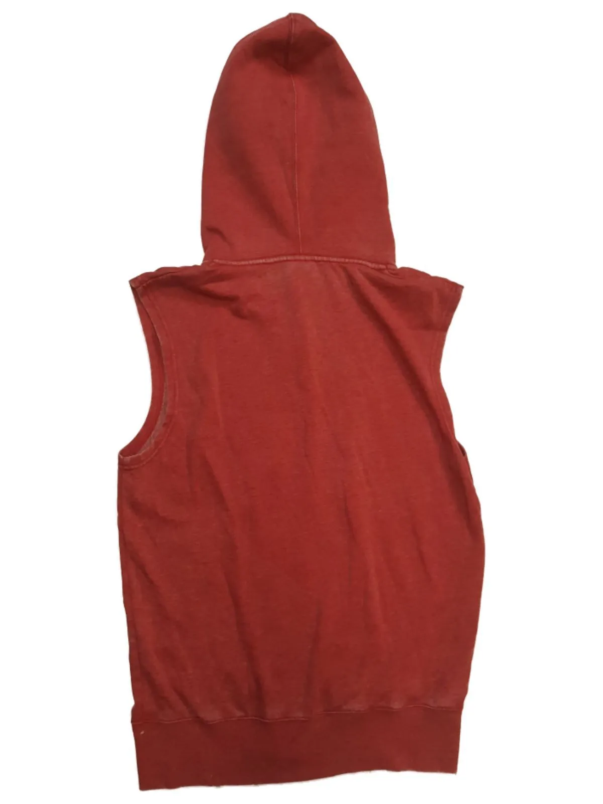 Louisville Cardinals Colosseum WOMEN'S Faded Red Full Zip Sleeveless Hoodie (M)