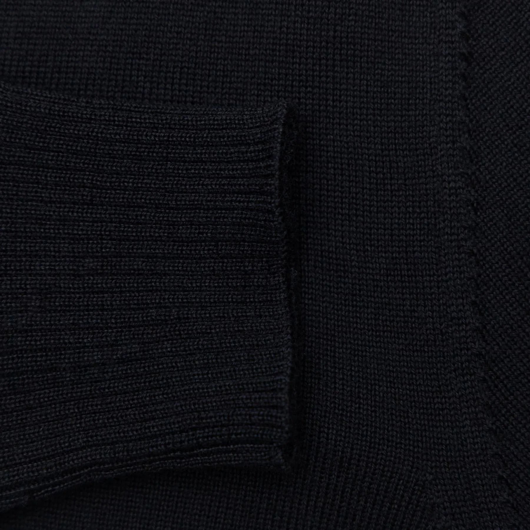 Lymann Knitted Merino Wool Sweater Black - AW23