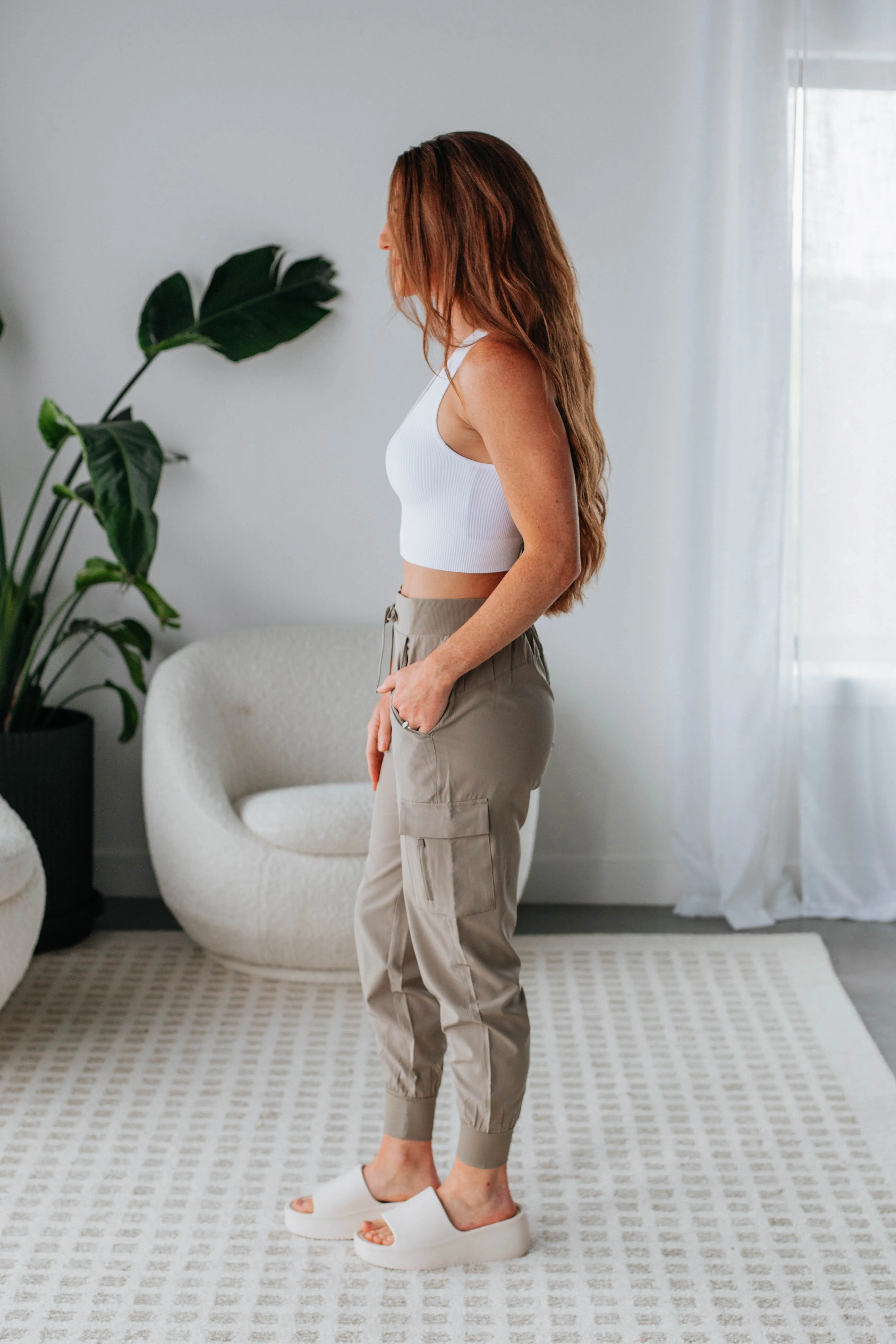 Malena Active Joggers - Mushroom