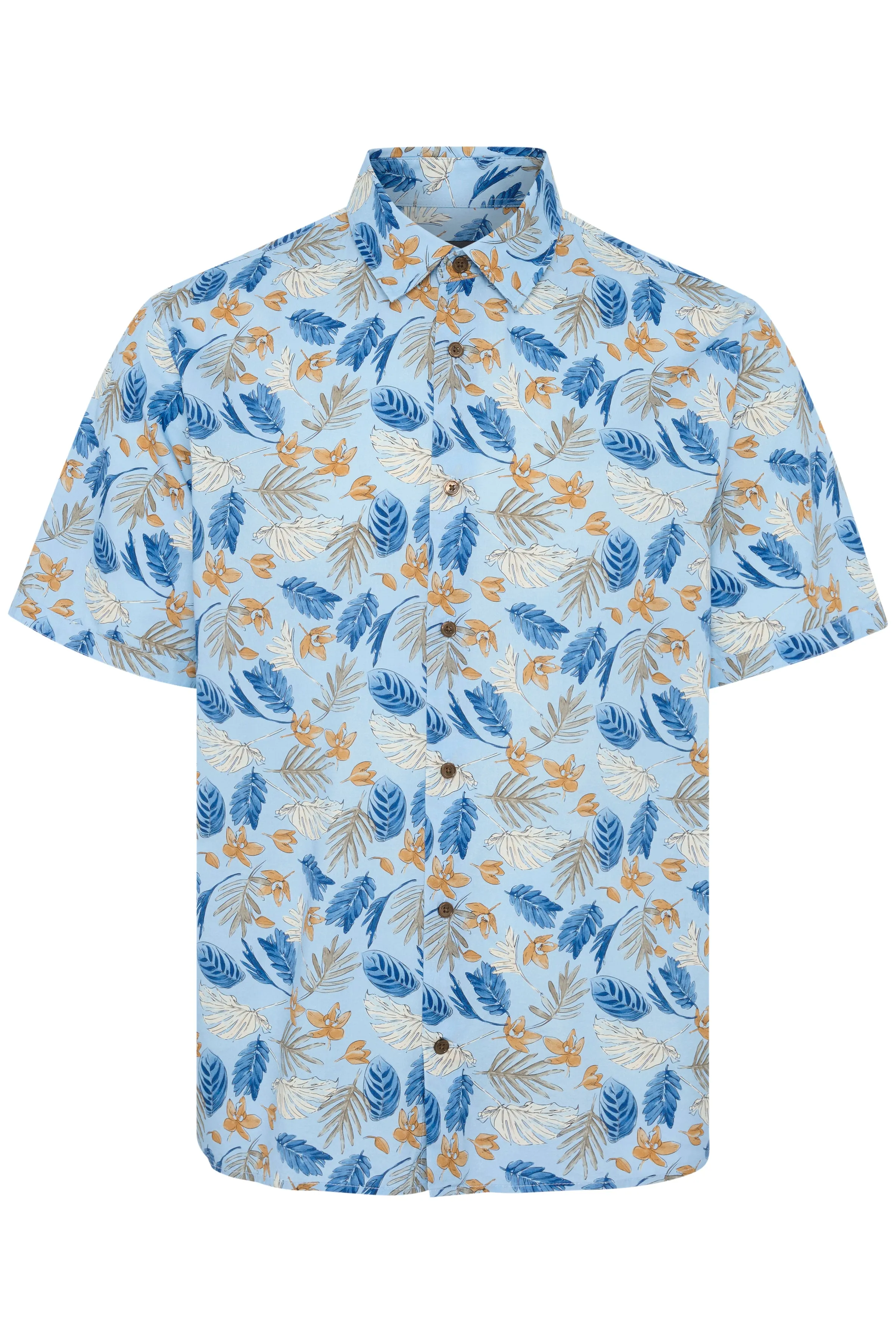 Matinique® MAKlampo BB Luxury Print S/S Shirt/Chambray Blue - HS24 SALE