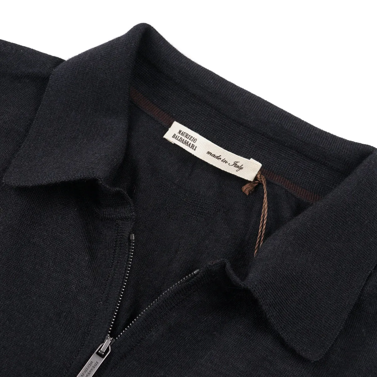 Maurizio Baldassari Cashmere-Silk Polo Sweater