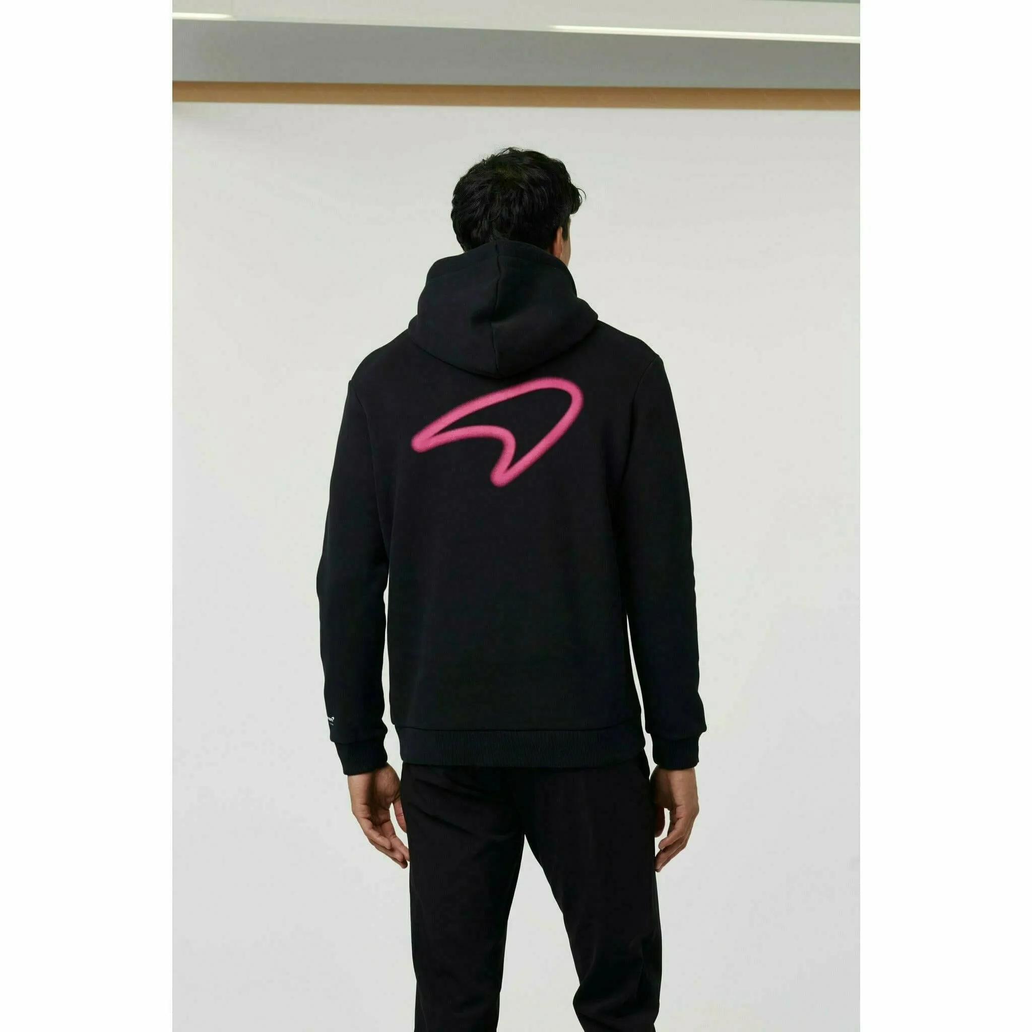 McLaren F1 Men's Miami Neon Graphic Hoodie -Black/White/Vice Blue/Beetroot Purple