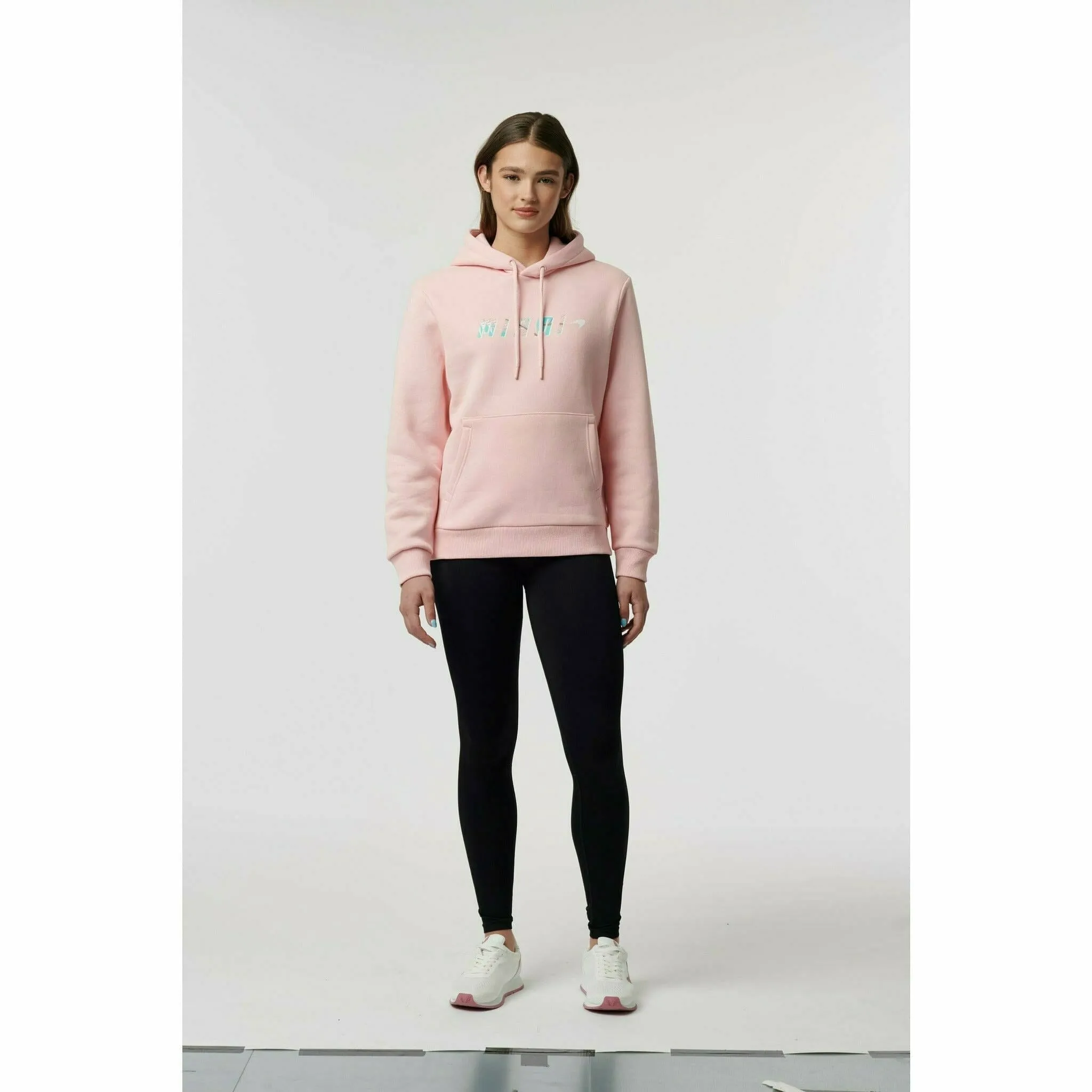 McLaren F1 Women's Miami Palm Graphic Hoodie-Crystal Rose/Aqua Sky