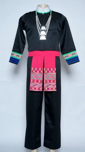 Men Hmong Txaij Set-Green Trim