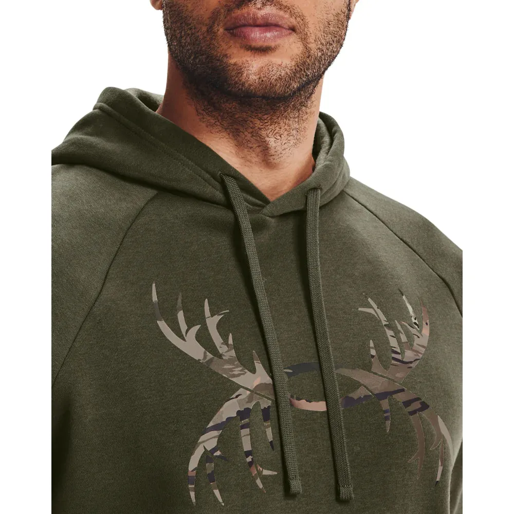 Men's Rival Fleece Antler Hoodie - Marine OD Green