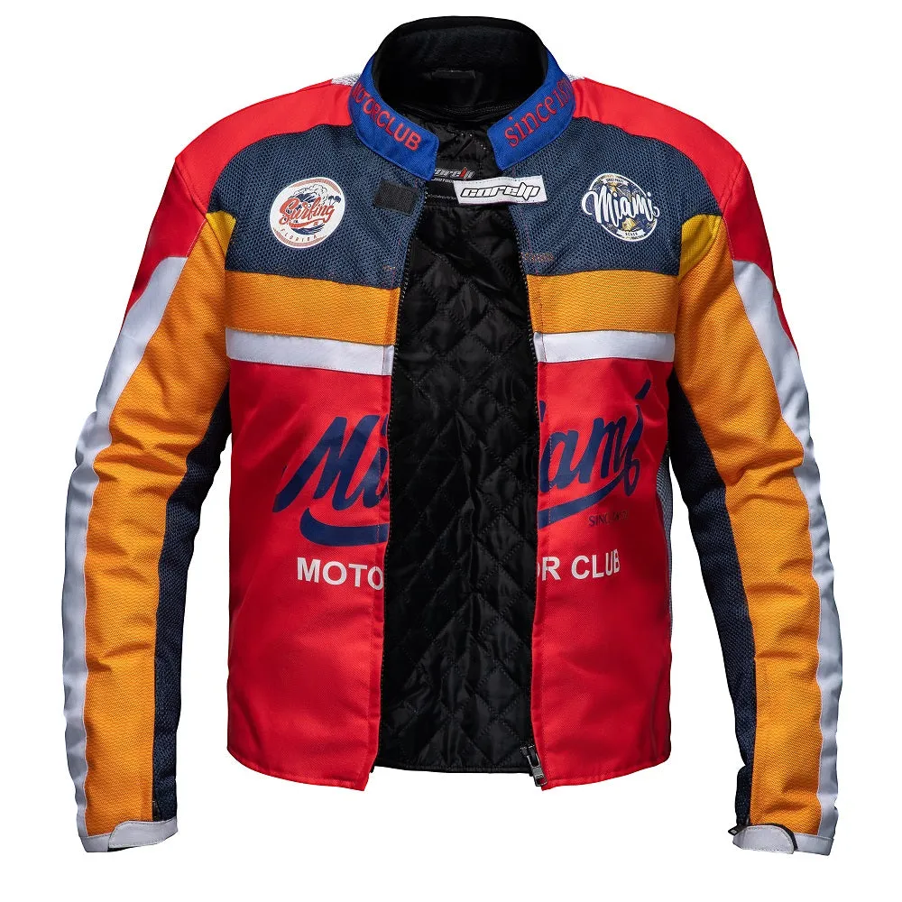 MIAMI MOTOR CLUB FULLY-PROTECTED BIKER JACKET