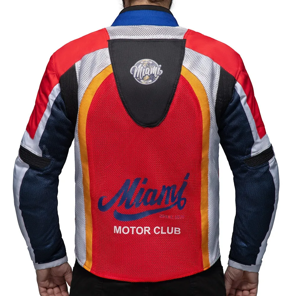 MIAMI MOTOR CLUB FULLY-PROTECTED BIKER JACKET