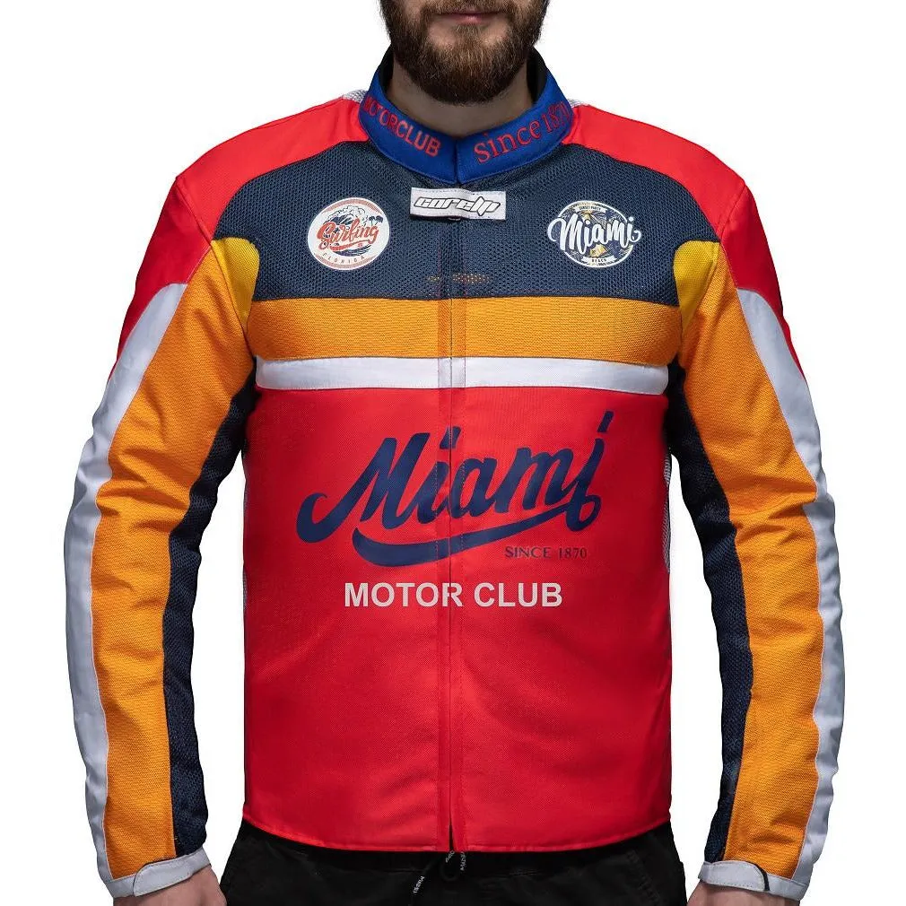 MIAMI MOTOR CLUB FULLY-PROTECTED BIKER JACKET