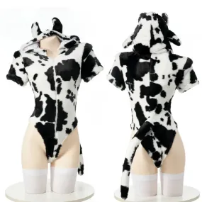 Milky Moo Plush Cow Onesie