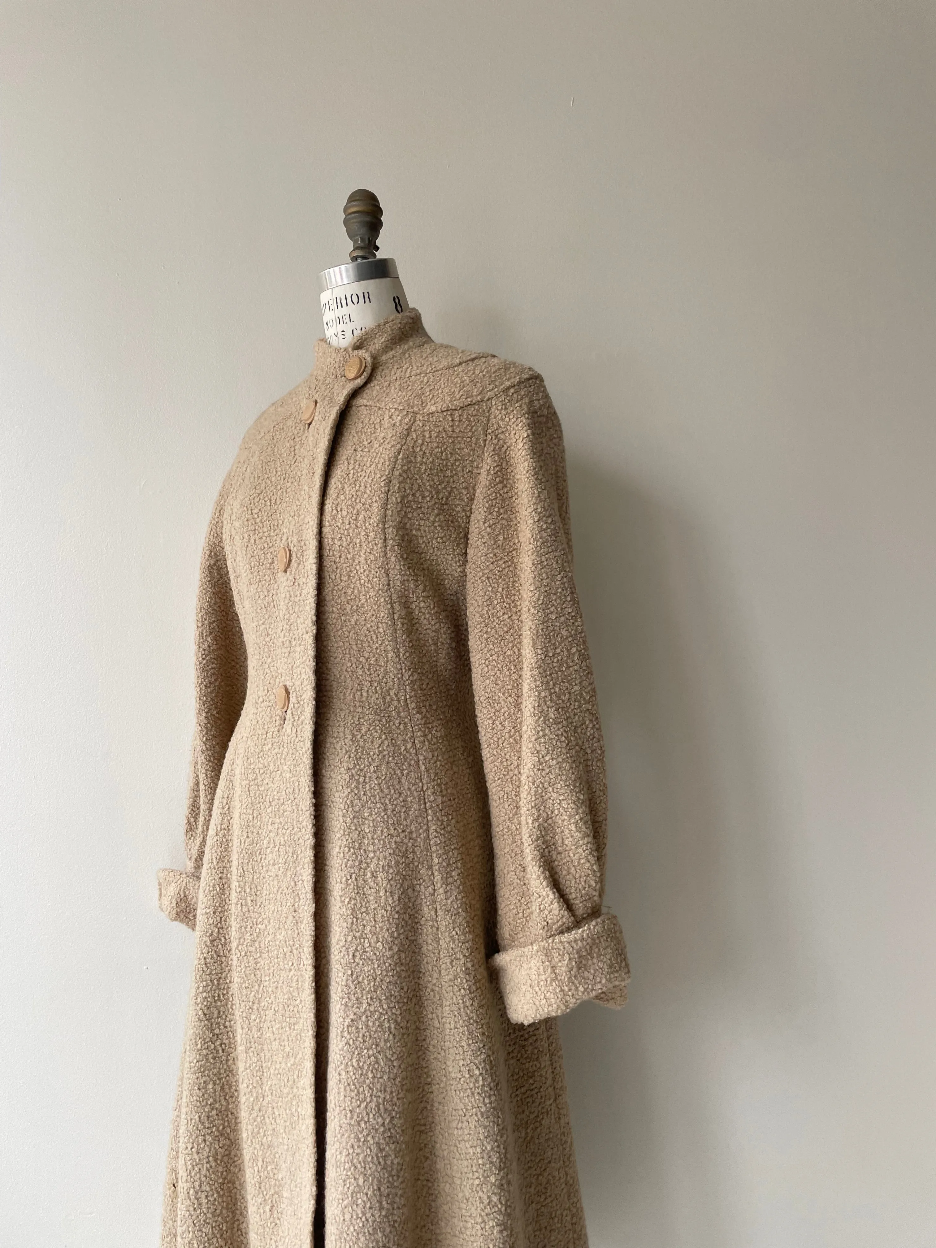 Minterne Boucle Wool Coat | 1940s