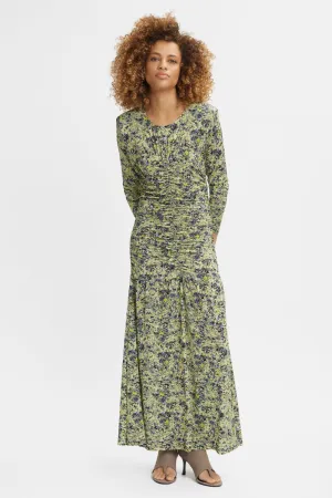 Minuly Dress in Green Floral