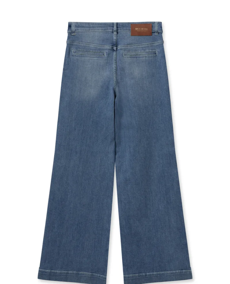 Mos Mosh Colette Pala Blue Wide Leg Jeans