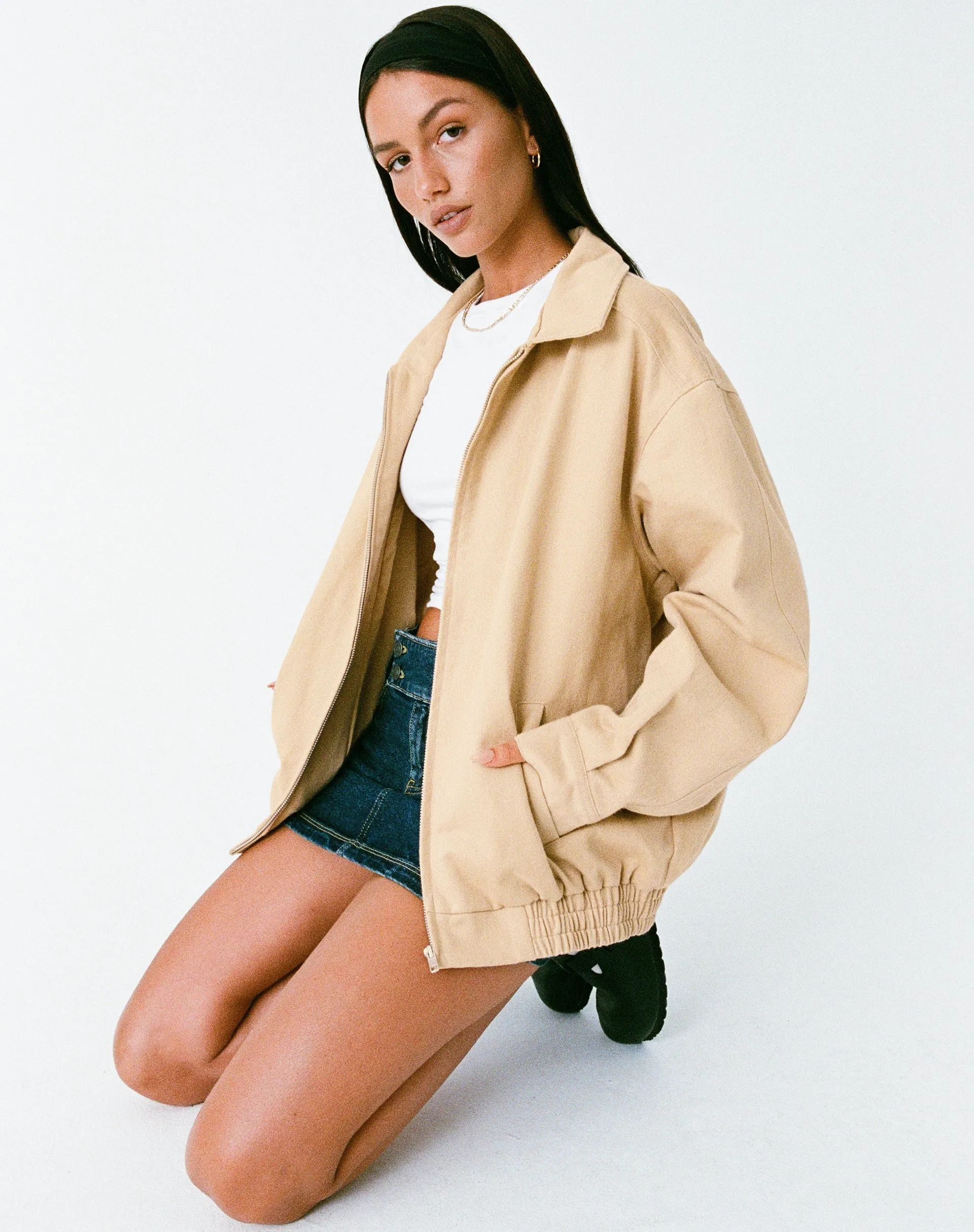 MOTEL X OLIVIA NEILL Cavita Jacket in Tan