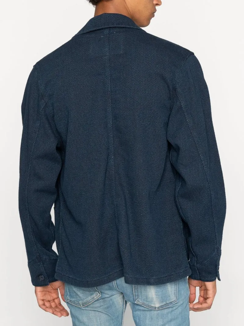 Naked & Famous Chore Coat - Yagasuri Demin - Indigo