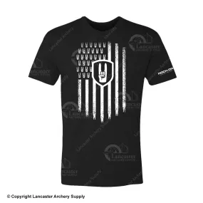 Nock On Old Glory Vertical T-Shirt (Black)