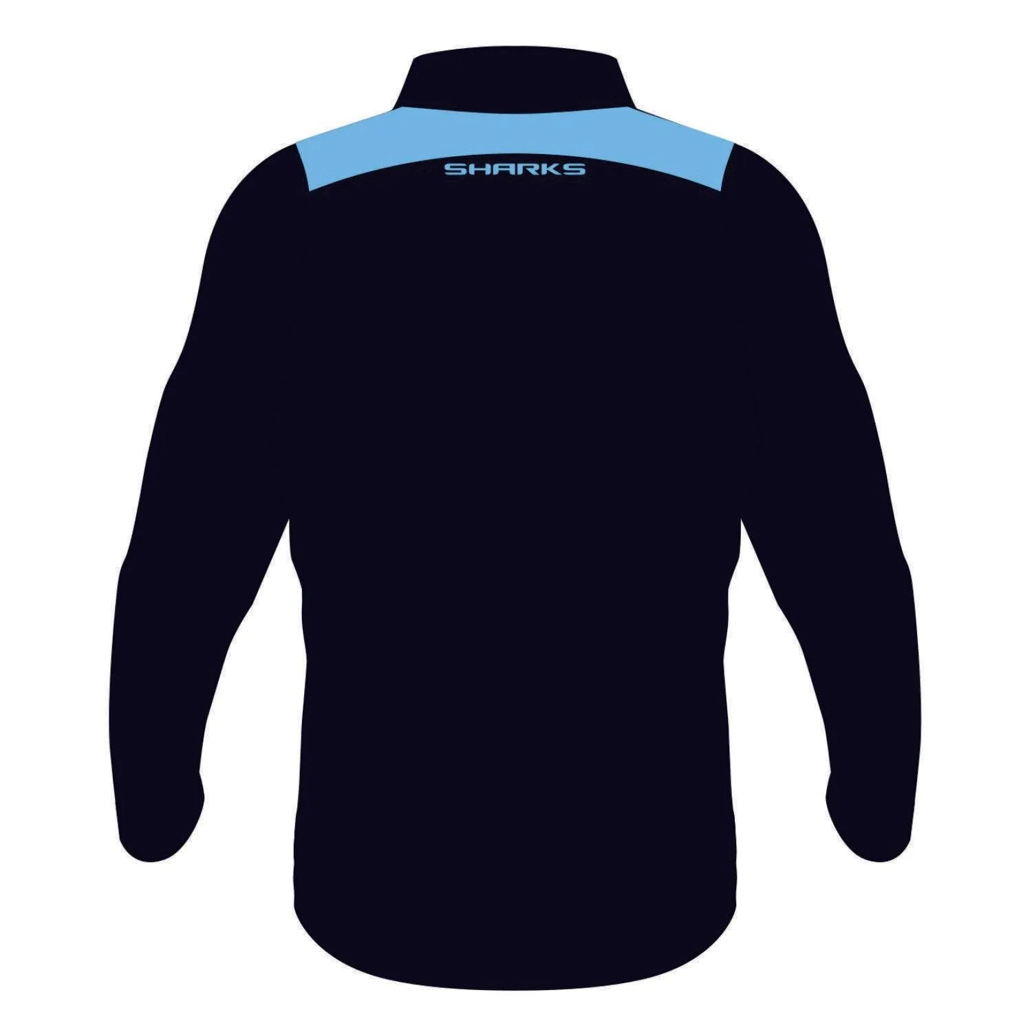 NRL 2024 Track Jacket - Cronulla Sharks - Black - Adult