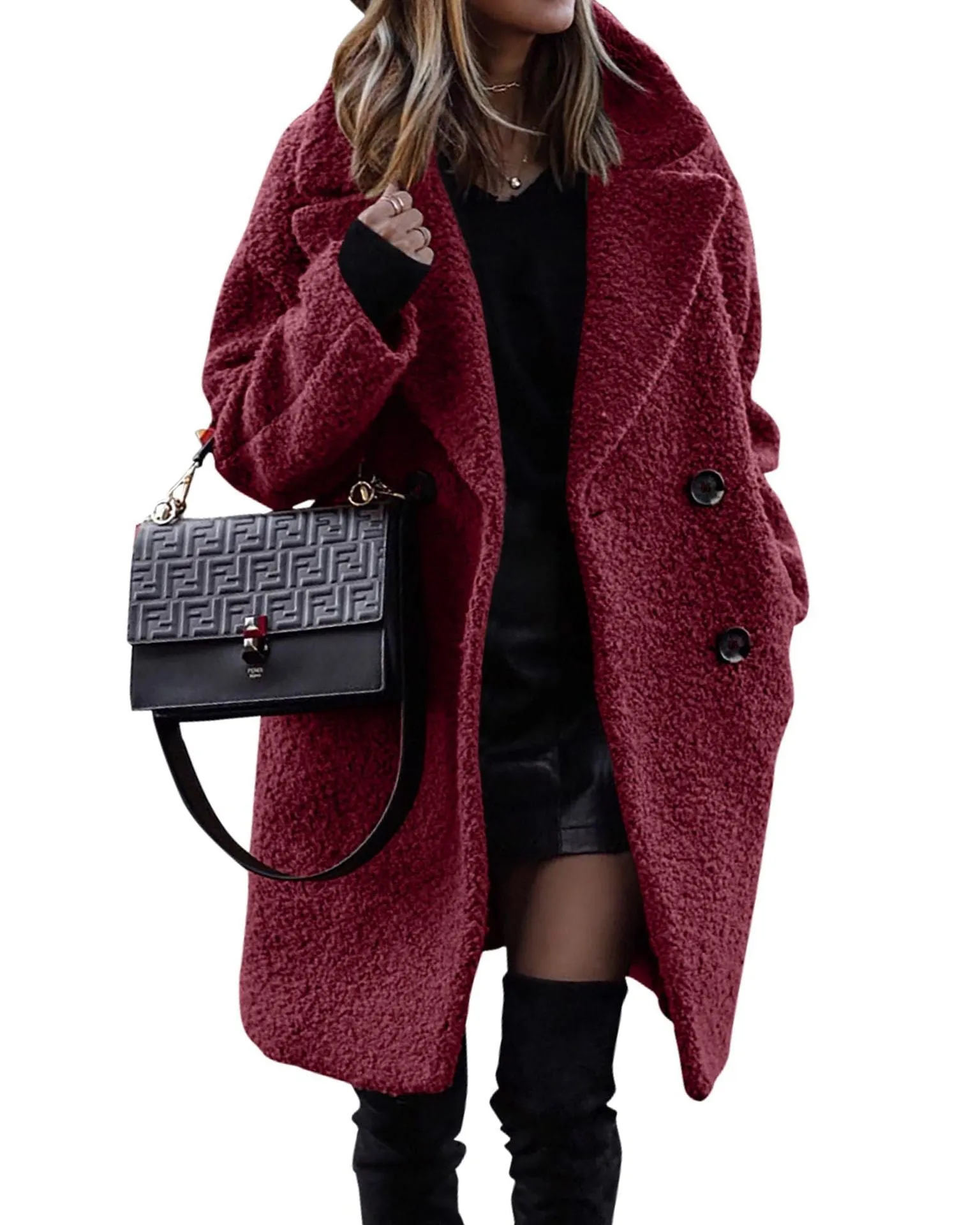 Nympha™ | Luxurious long plush coat for warmth and style