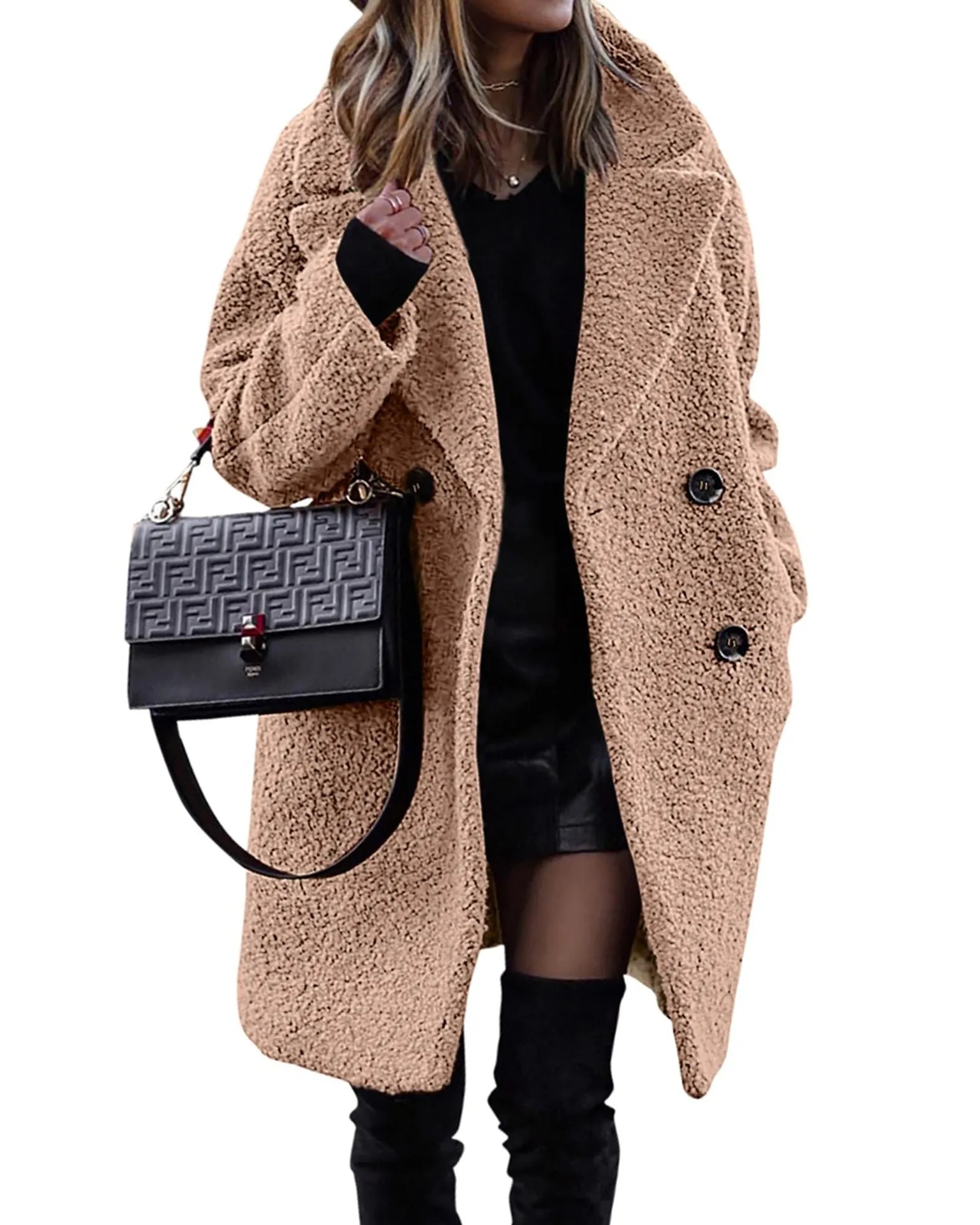 Nympha™ | Luxurious long plush coat for warmth and style