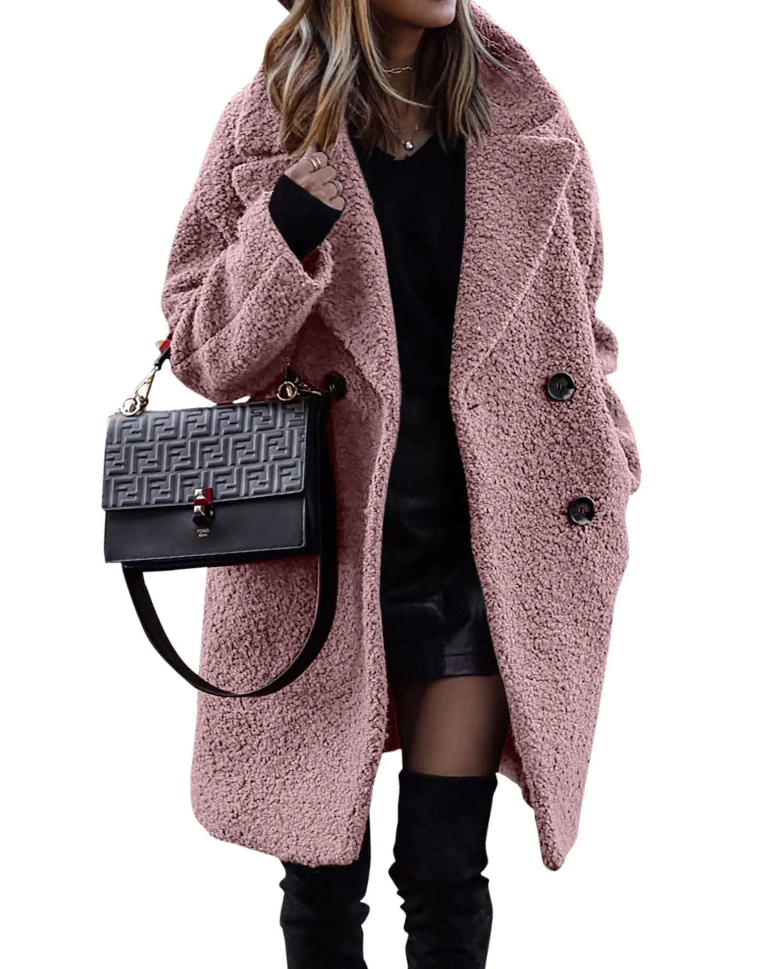 Nympha™ | Luxurious long plush coat for warmth and style