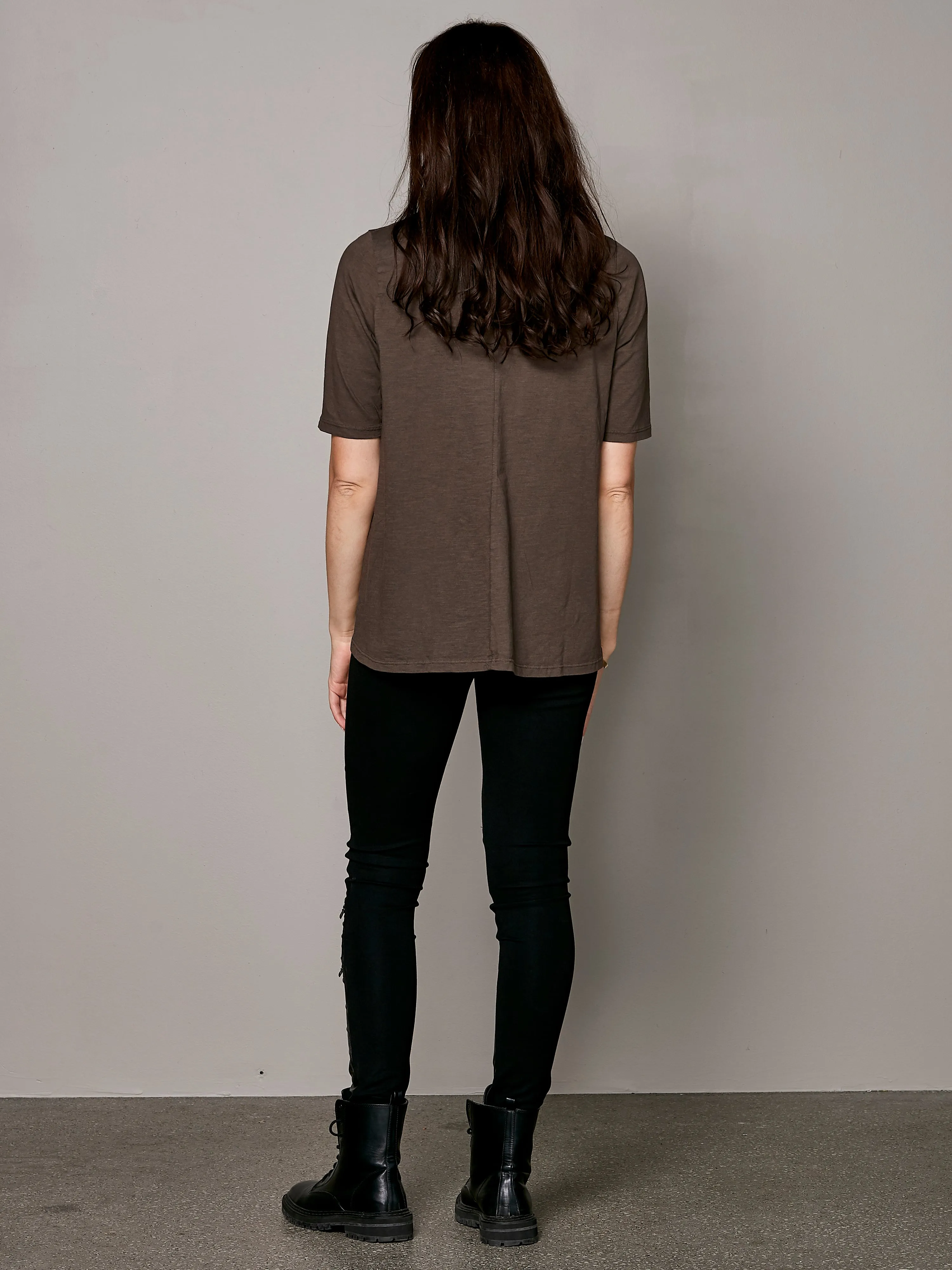 OAKLEE oversize t-shirt - Dark Brown