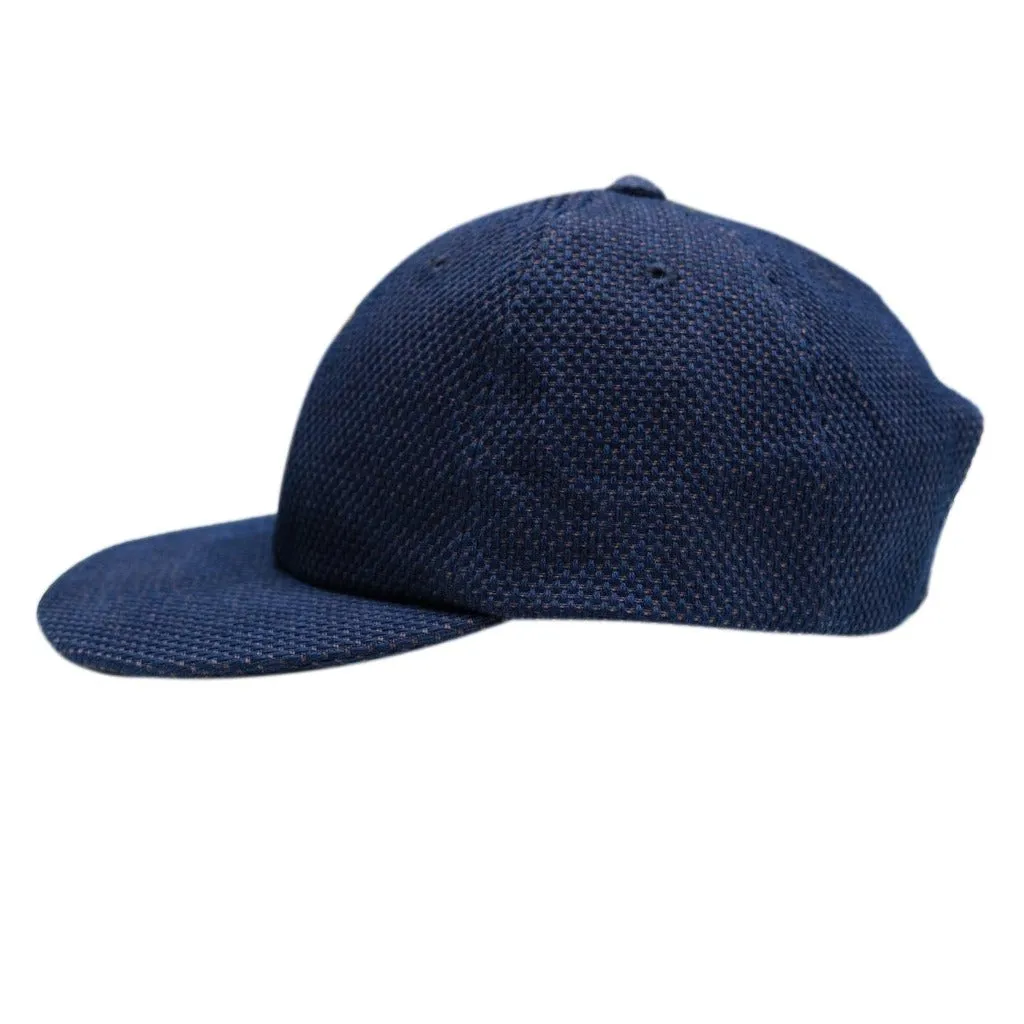 OD SDA "Kasezome" Indigo x Kakishibu Sashiko Selvedge 6-panel Baseball Cap