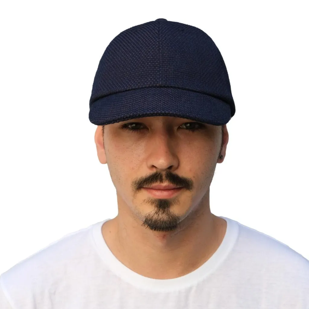 OD SDA "Kasezome" Indigo x Kakishibu Sashiko Selvedge 6-panel Baseball Cap