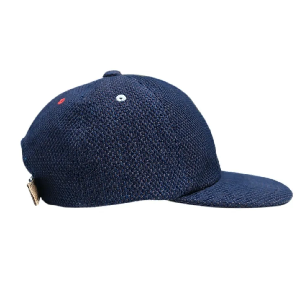 OD SDA "Kasezome" Indigo x Kakishibu Sashiko Selvedge 6-panel Baseball Cap