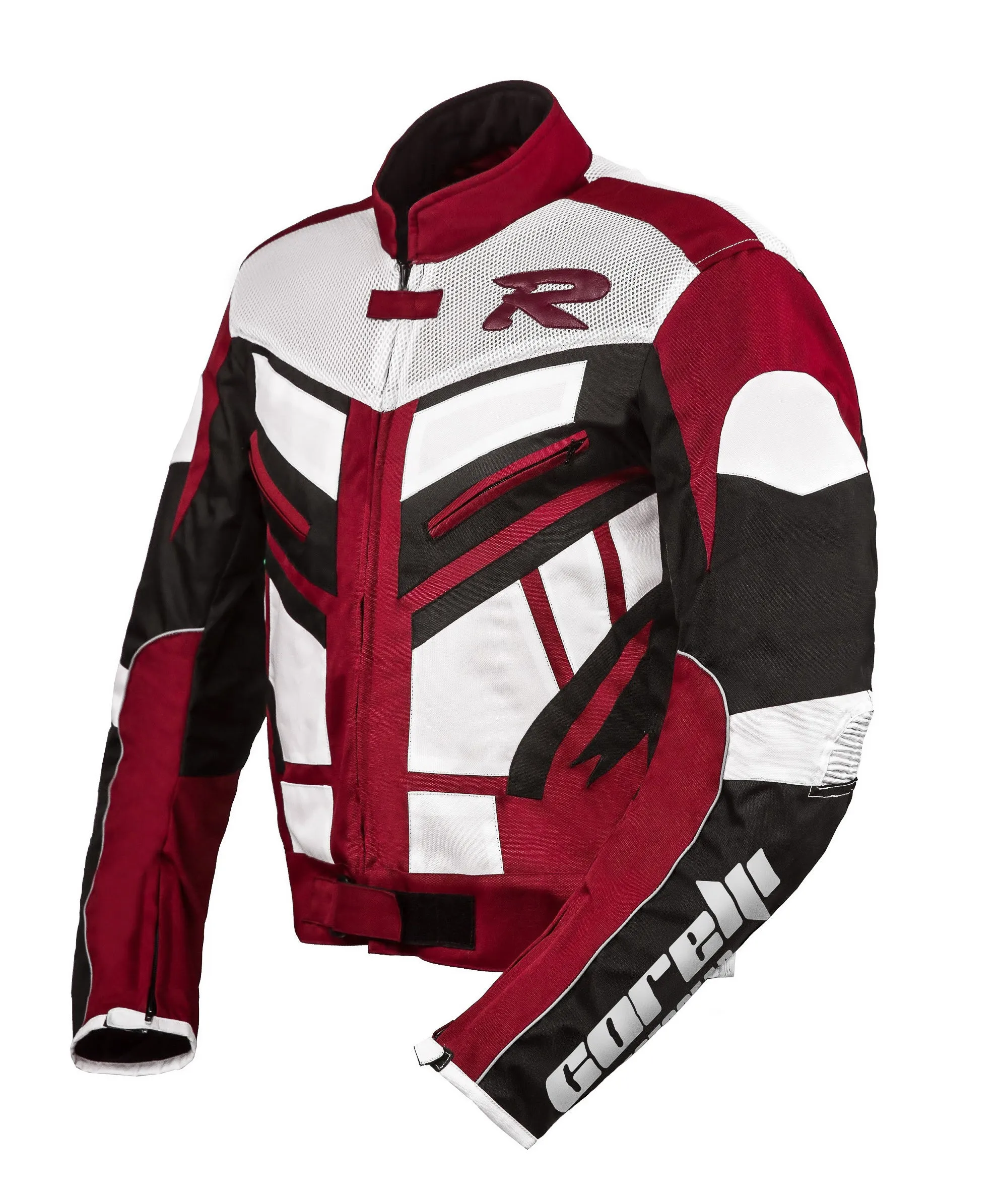 OLYMP RED MOTORCYCLE RACING TEXTILE JACKET