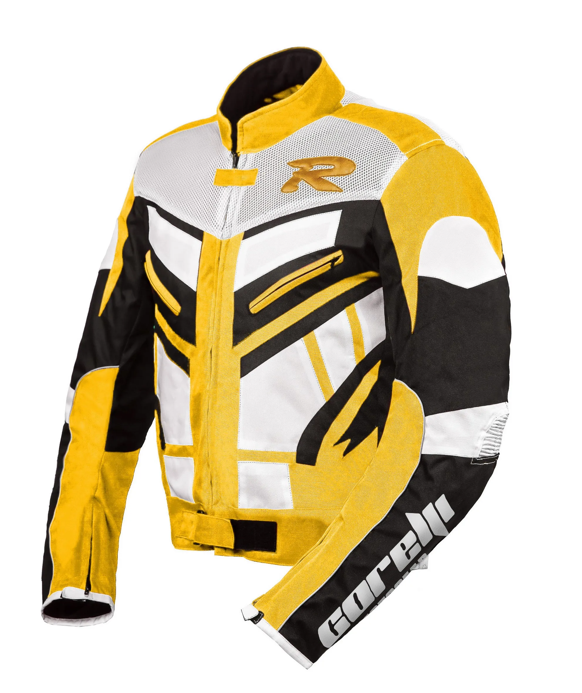 OLYMP YELLOW MOTORCYCLE RACING TEXTILE JACKET