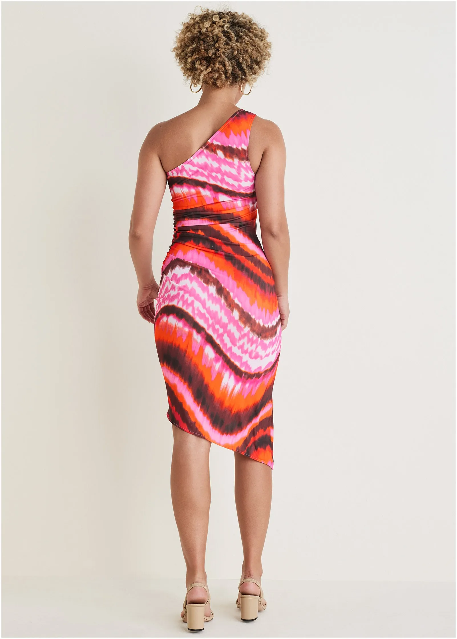 One Shoulder Dress - Desert Agate