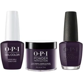 OPI Trio: Good Girls Gone Plaid