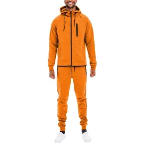 Orange Dynamic Solid Sweat Set