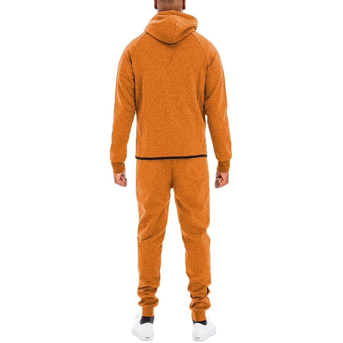 Orange Dynamic Solid Sweat Set