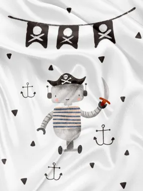 Panneau pour Serviette et Couverture Robot Pirate