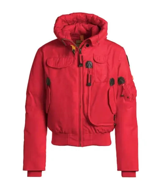 Parajumpers Women 's Gobi Winter Jacket in Beige and Red