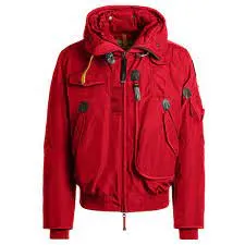 Parajumpers Women 's Gobi Winter Jacket in Beige and Red