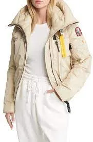 Parajumpers Women 's Gobi Winter Jacket in Beige and Red