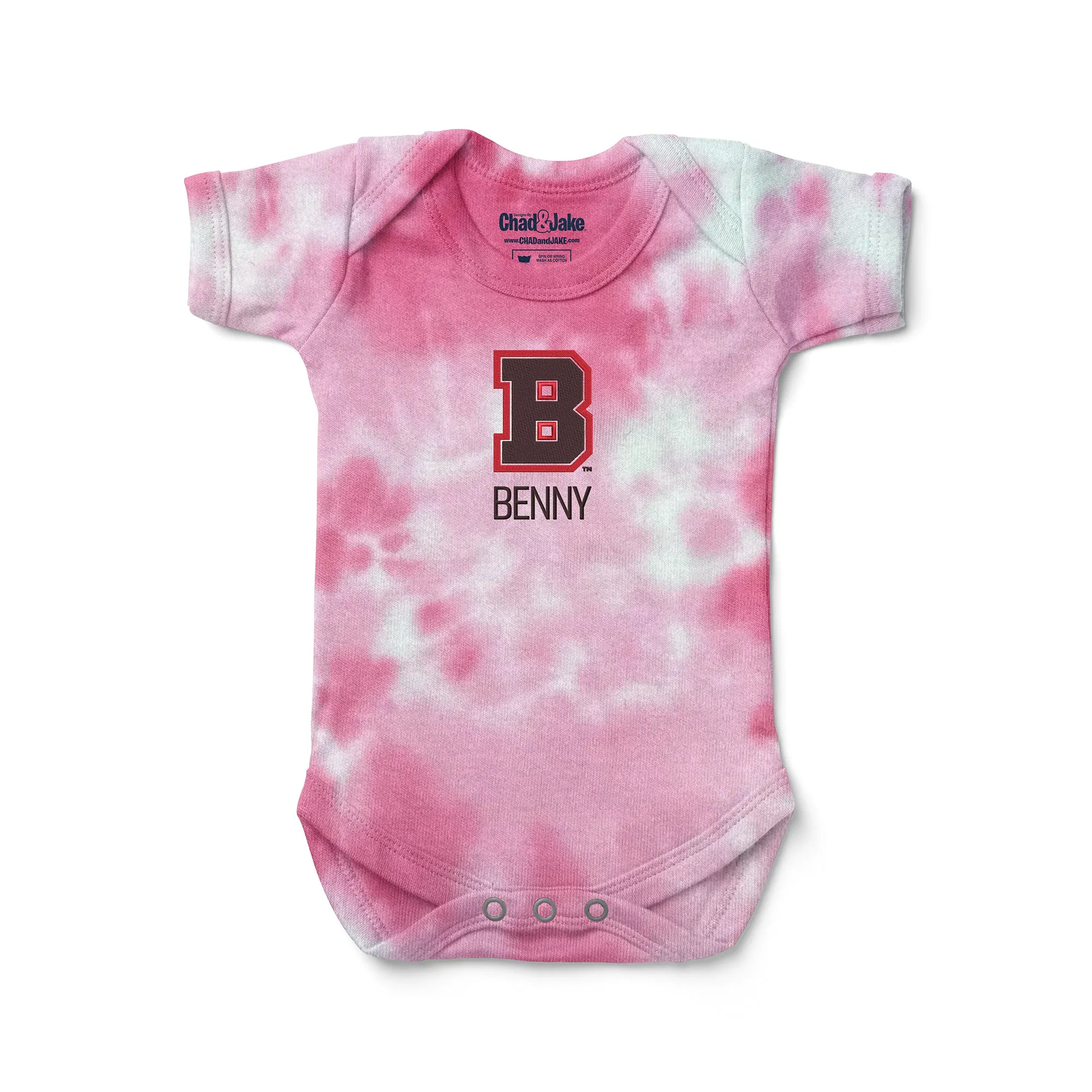 Personalized Brown Bears Tie Dye Bodysuit