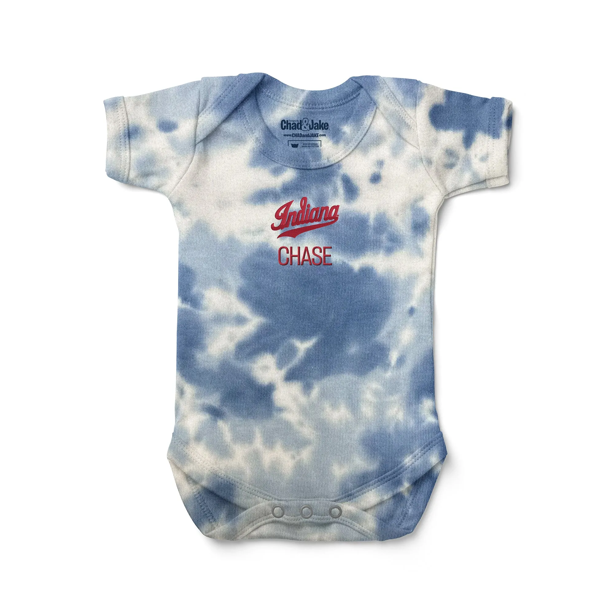 Personalized Indiana Hoosiers Script Indiana Tie Dye Bodysuit