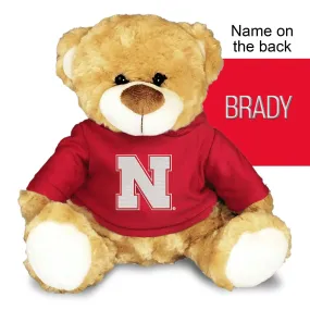 Personalized Nebraska Cornhuskers 10" Plush Bear