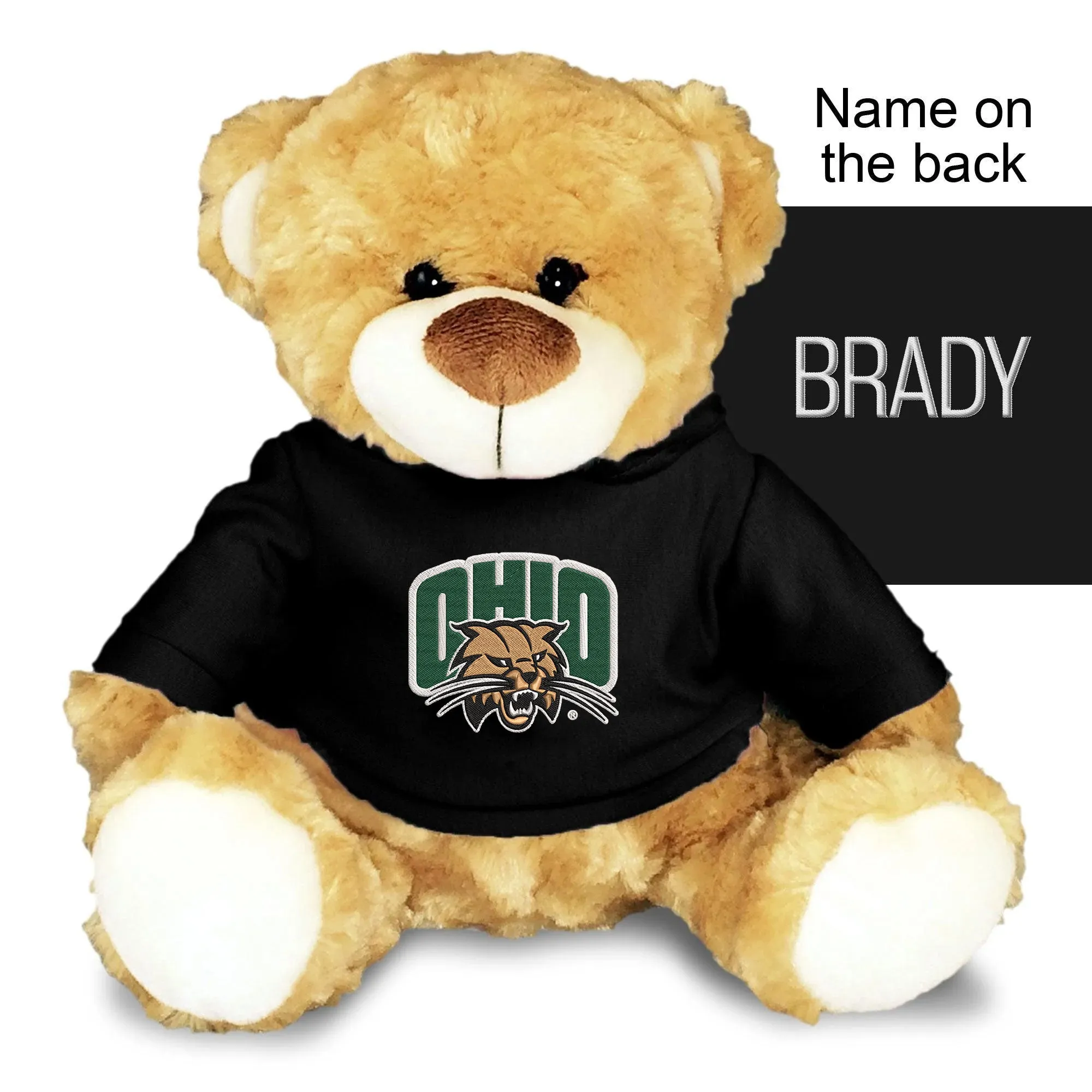 Personalized Ohio Bobcats 10" Plush Bear