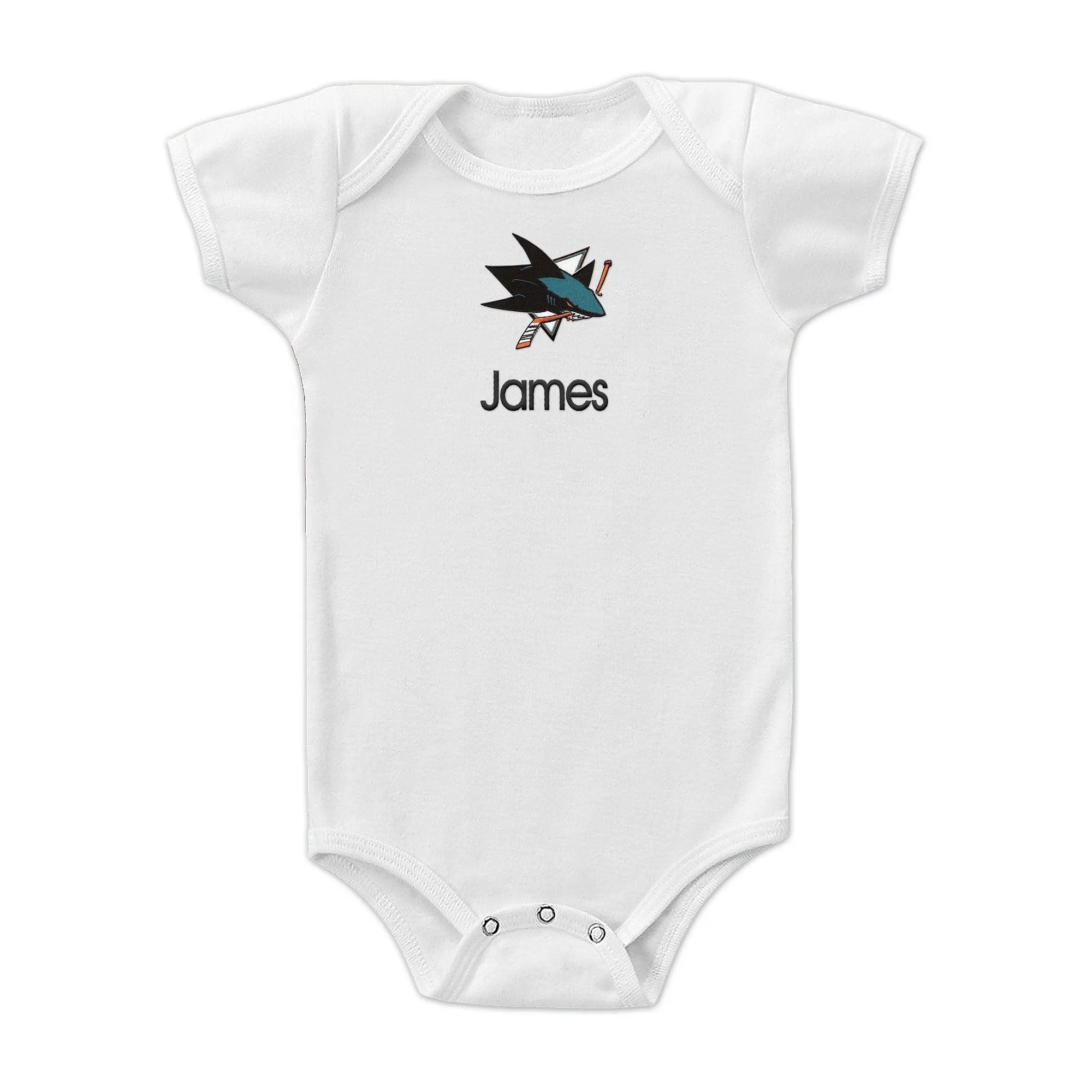 Personalized San Jose Sharks Bodysuit