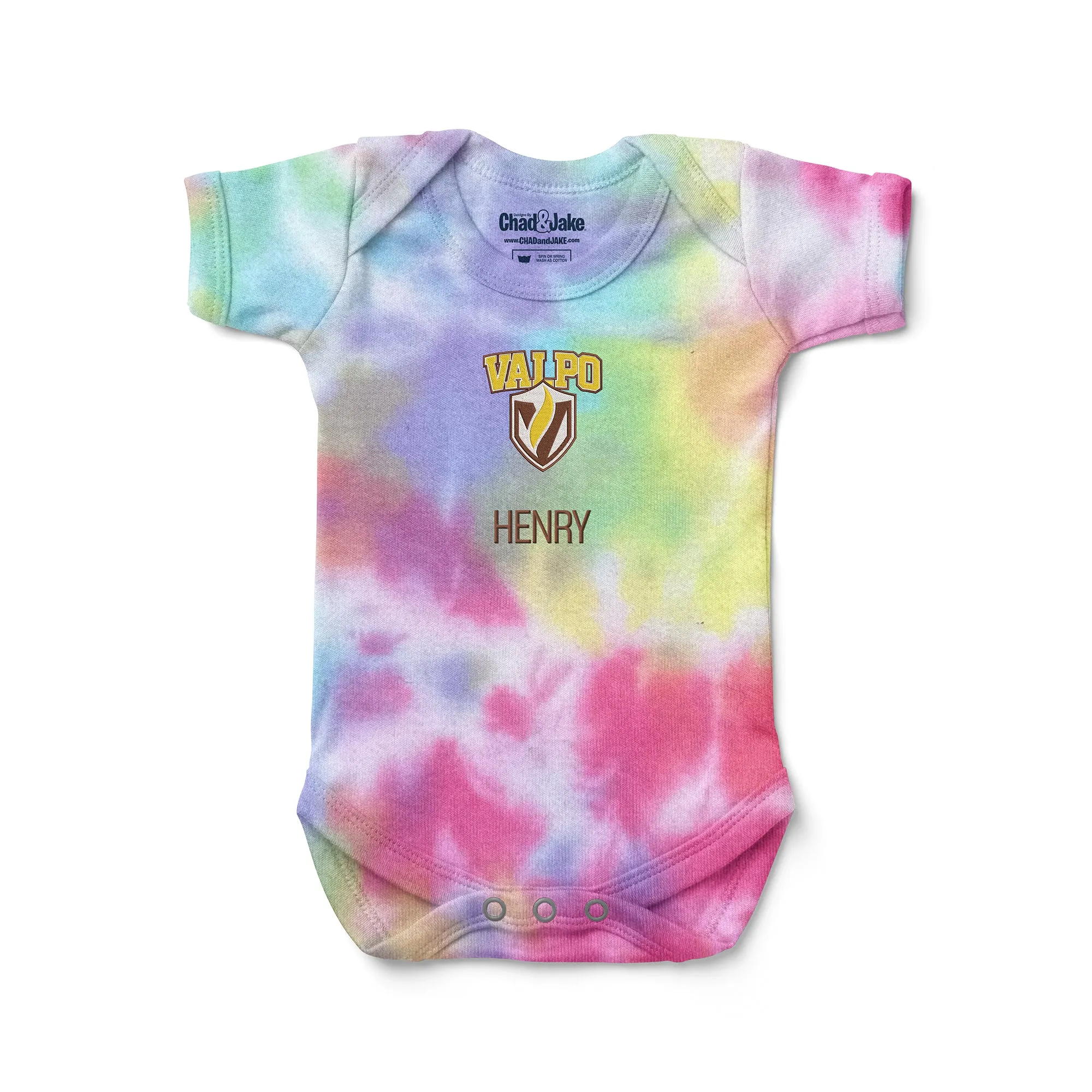 Personalized Valparaiso Beacons Tie Dye Bodysuit