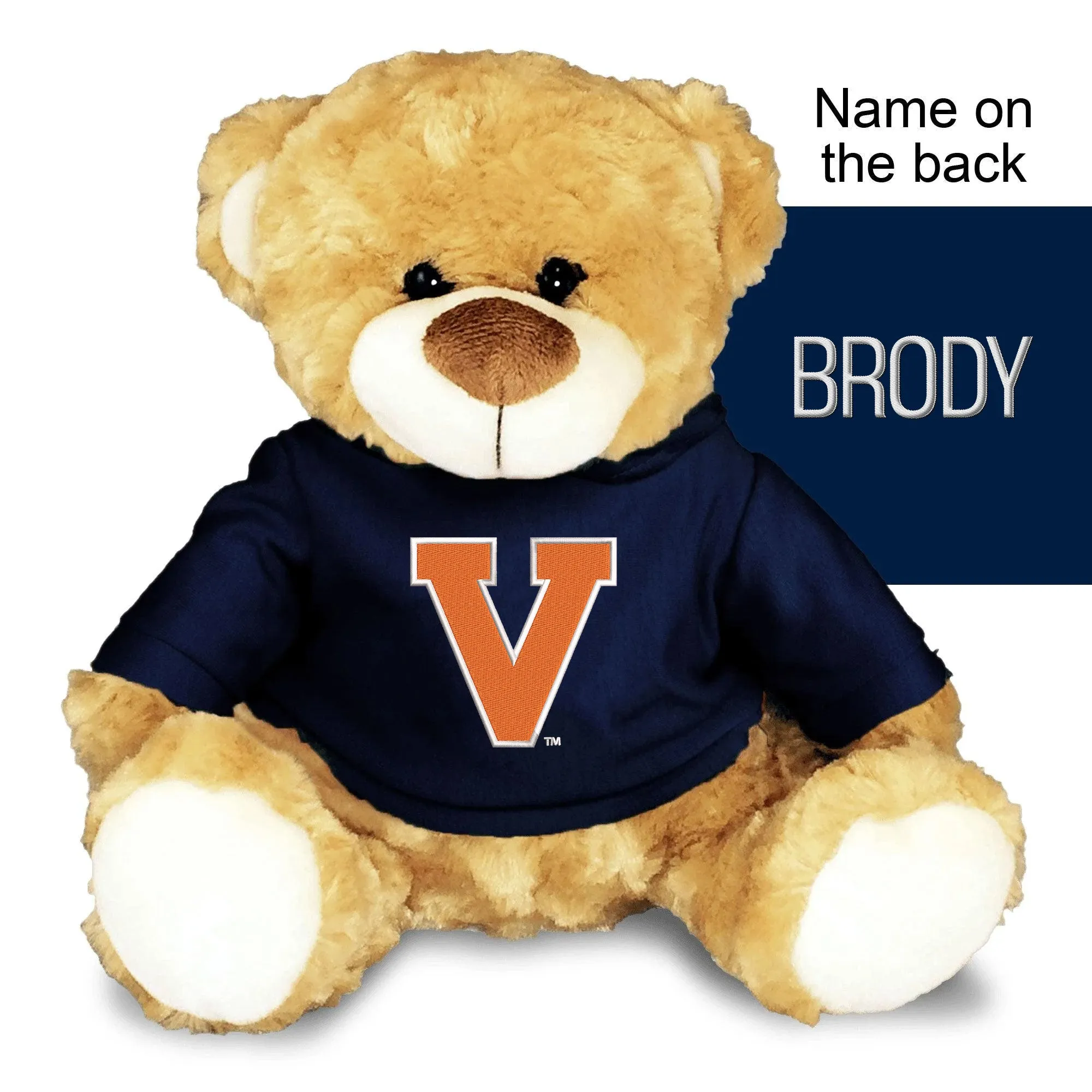 Personalized Virginia Cavaliers Institutional V 10" Plush Bear