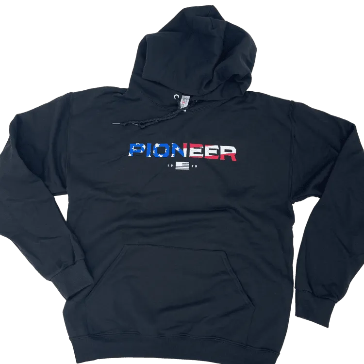 Pioneer Patriotic Hoodie (Black)