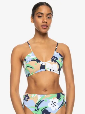 Printed Beach Classics Bra Bikini Top - Vintage Indigo Archive Roxy