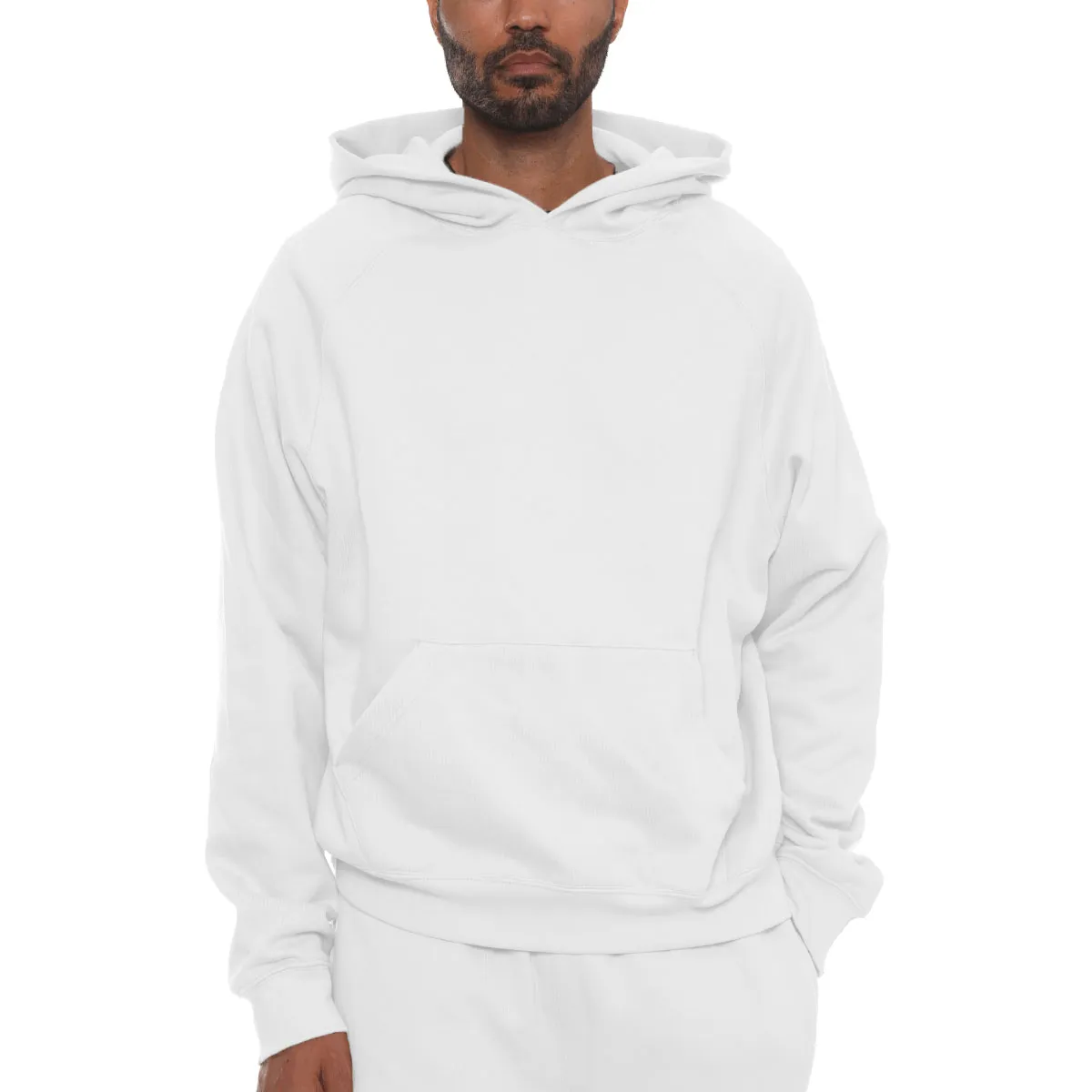 Pure Cotton Hoodie - White